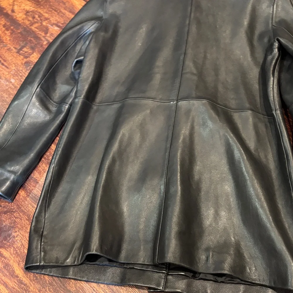 Alfani Black Leather Women's Jacket - Picture 6 of 6